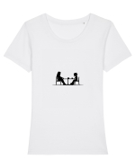 SHAMAN KING - coffee break Tricou mânecă scurtă guler larg fitted Damă Expresser