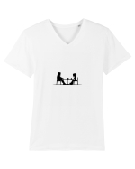 SHAMAN KING - coffee break Tricou mânecă scurtă guler V Bărbat Presenter