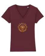 Realize the Imaginary Tricou mânecă scurtă guler V Damă Evoker