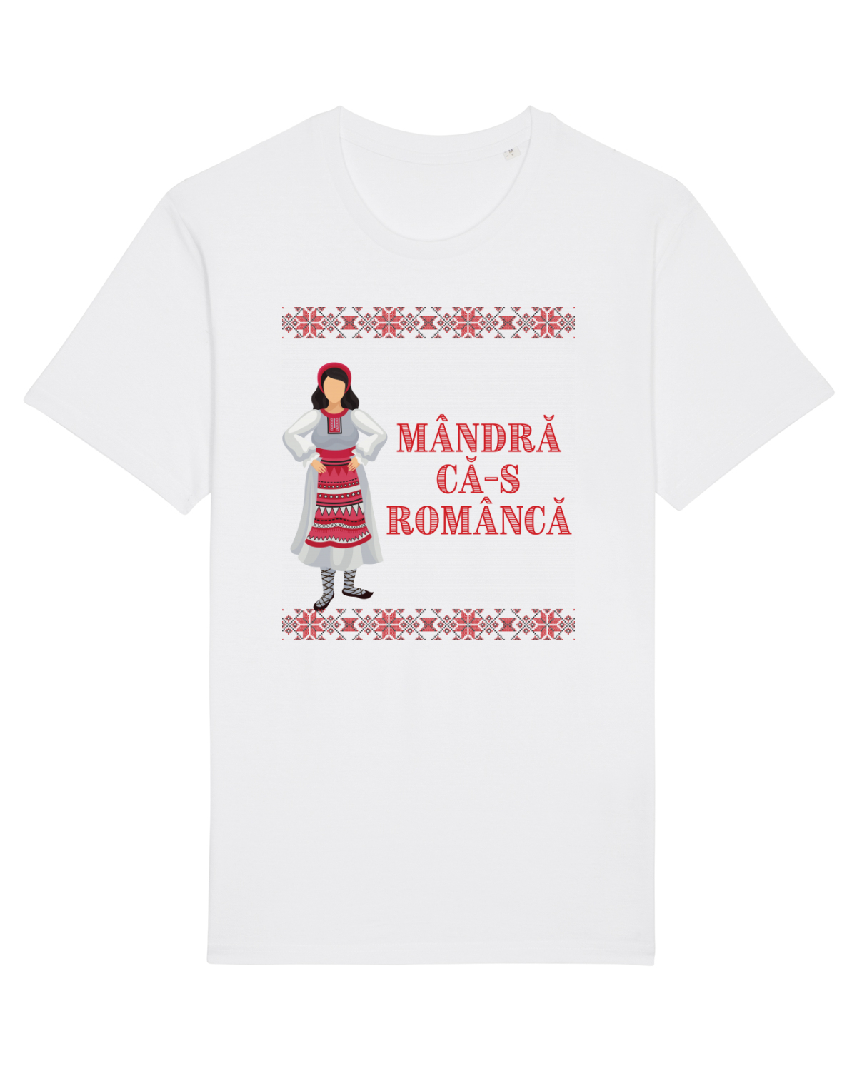 Tricou mânecă scurtă Unisex Rocker White