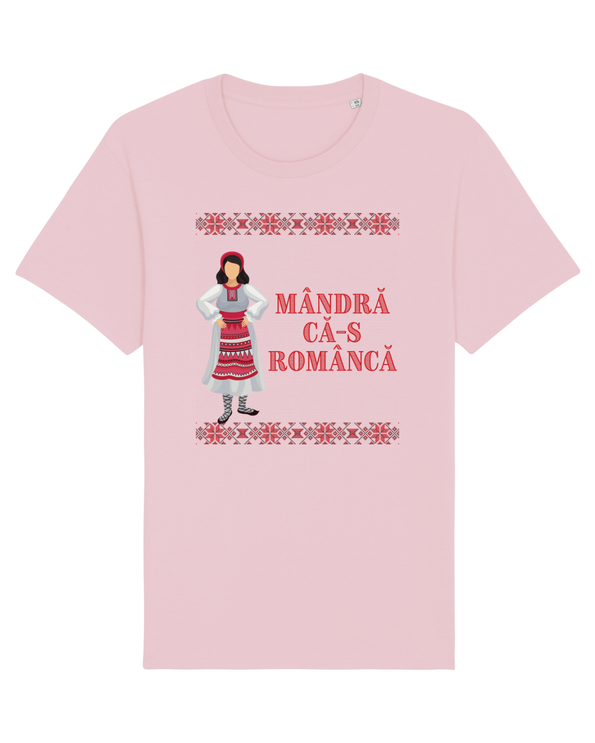 Tricou mânecă scurtă Unisex Rocker Cotton Pink
