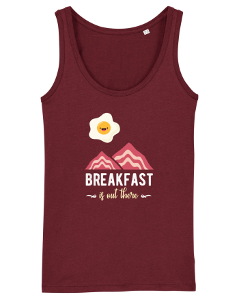 Breakfast is Out There Burgundy