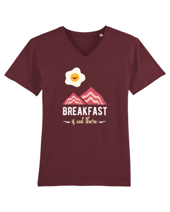 Breakfast is Out There Burgundy
