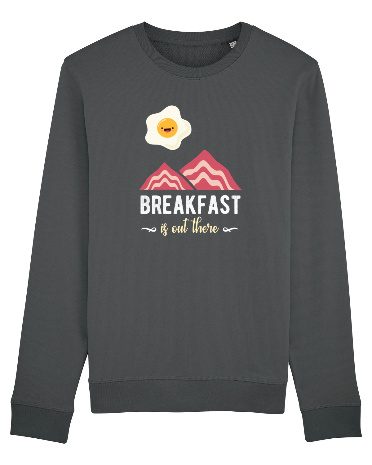 Bluză mânecă lungă Unisex Rise Anthracite