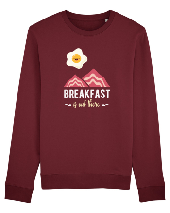 Breakfast is Out There Burgundy