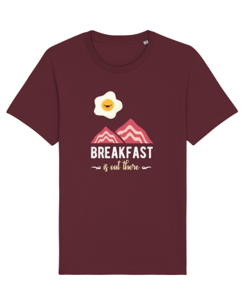 Breakfast is Out There Burgundy
