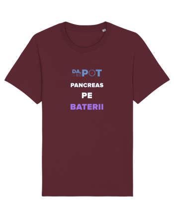 Pancreas pe baterii Burgundy