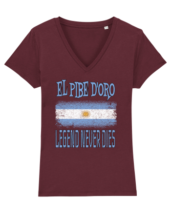 El Pibe D'Oro Legend Never Dies Burgundy