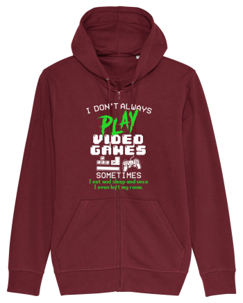 Play Video Games Burgundy