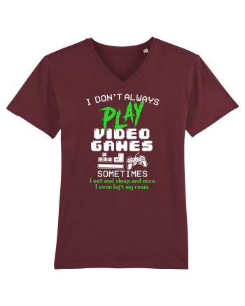 Play Video Games Burgundy