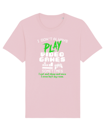 Play Video Games Cotton Pink