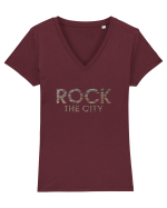 Rock the City ! Tricou mânecă scurtă guler V Damă Evoker