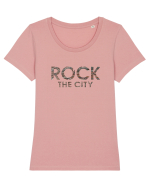 Rock the City ! Tricou mânecă scurtă guler larg fitted Damă Expresser