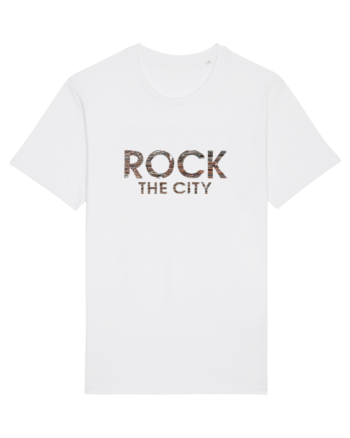 Tricou mânecă scurtă Unisex Rocker White