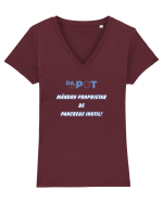 Pancreas inutil Tricou mânecă scurtă guler V Damă Evoker