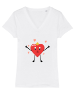 Let me hug you Tricou mânecă scurtă guler V Damă Evoker