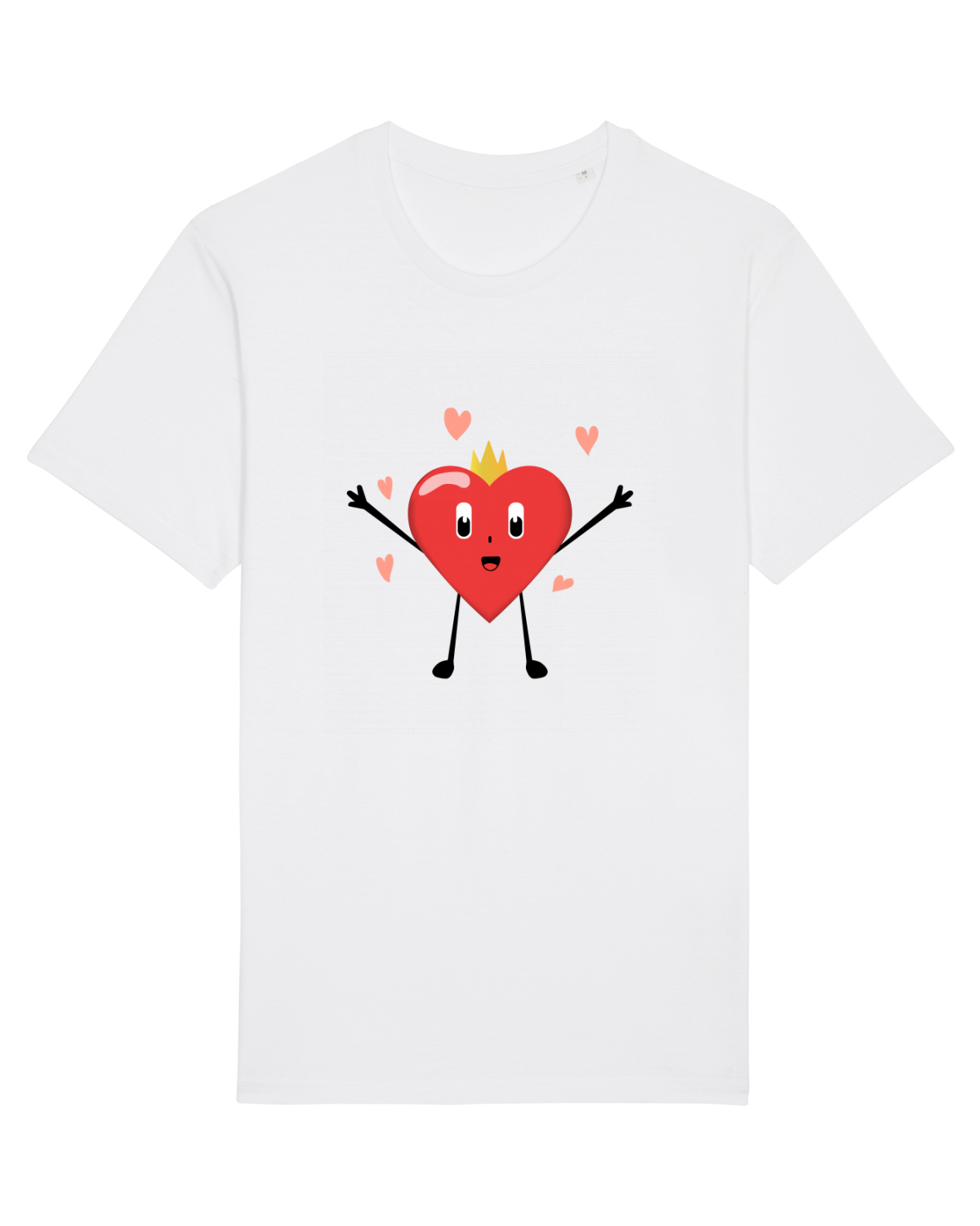 Tricou mânecă scurtă Unisex Rocker White