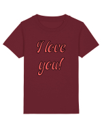 I love you Tricou mânecă scurtă  Copii Mini Creator