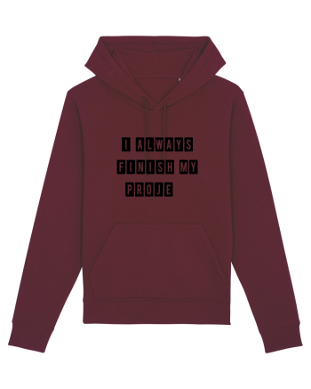 I always finish my proje Burgundy