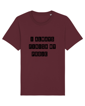 I always finish my proje Burgundy