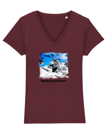 IT`S SNOWBOARDING TIME Burgundy