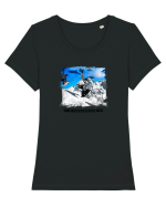 IT`S SNOWBOARDING TIME Tricou mânecă scurtă guler larg fitted Damă Expresser
