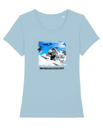 IT`S SNOWBOARDING TIME Sky Blue
