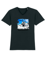 IT`S SNOWBOARDING TIME Tricou mânecă scurtă guler V Bărbat Presenter