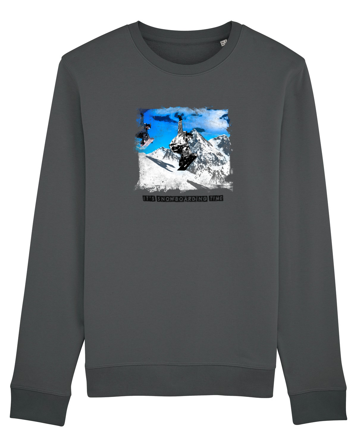 Bluză mânecă lungă Unisex Rise Anthracite
