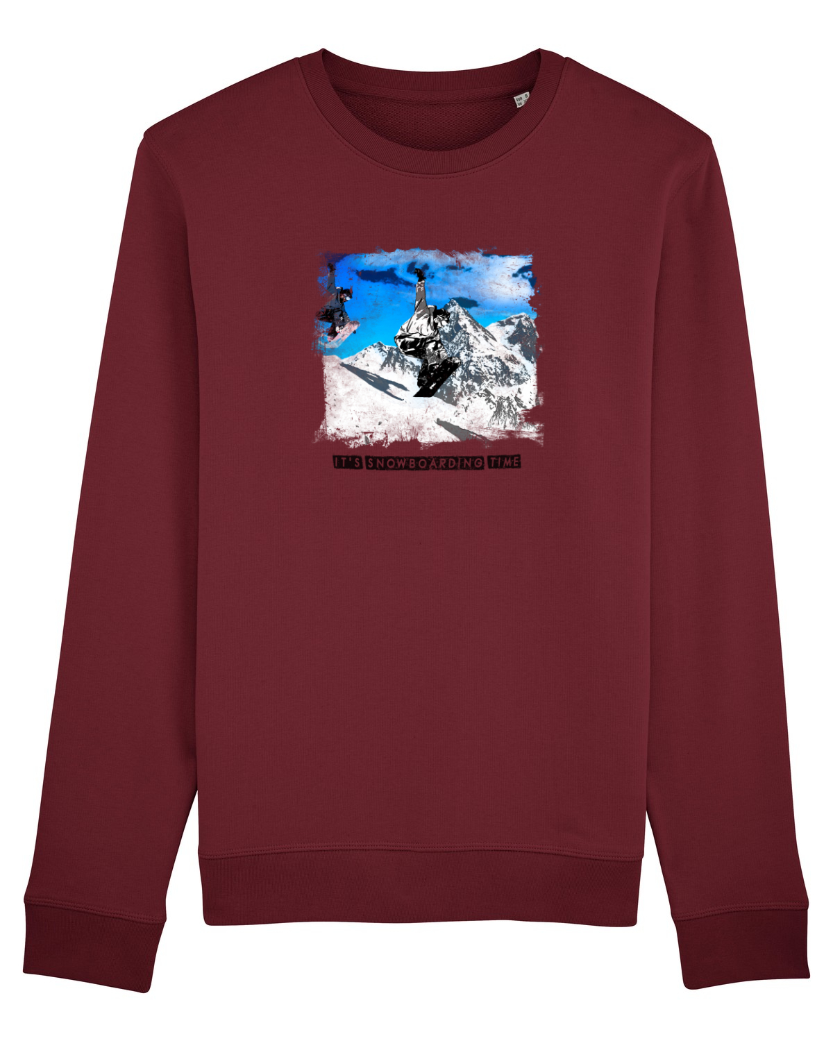 Bluză mânecă lungă Unisex Rise Burgundy