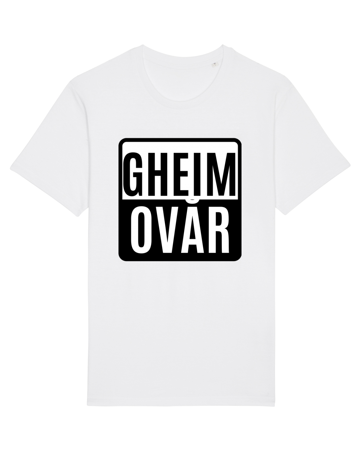 Tricou mânecă scurtă Unisex Rocker White