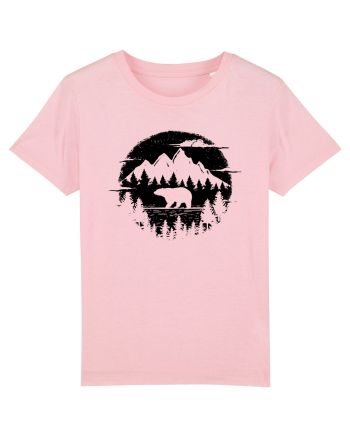 Ursul Brun în Pădure Cotton Pink