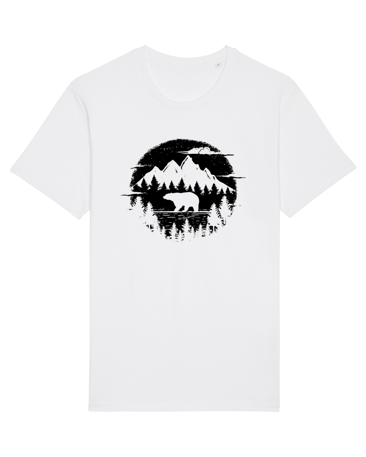 Tricou mânecă scurtă Unisex Rocker White