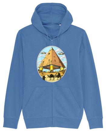 Alien Egyptian Pyramids Bright Blue