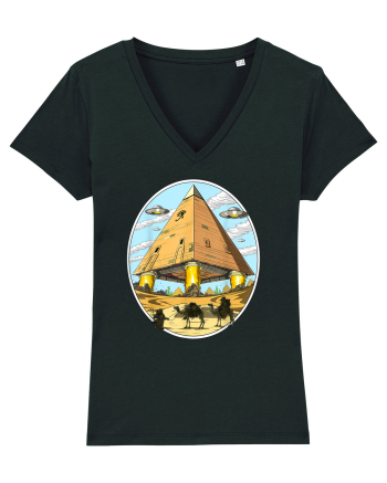 Alien Egyptian Pyramids Black