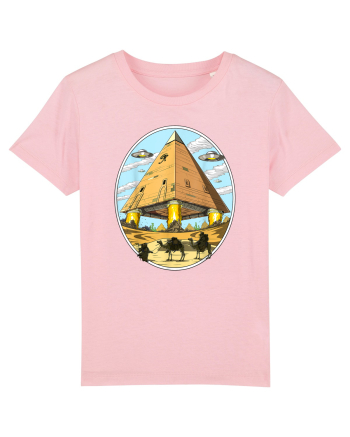 Alien Egyptian Pyramids Cotton Pink