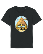 Alien Egyptian Pyramids Tricou mânecă scurtă Unisex Rocker