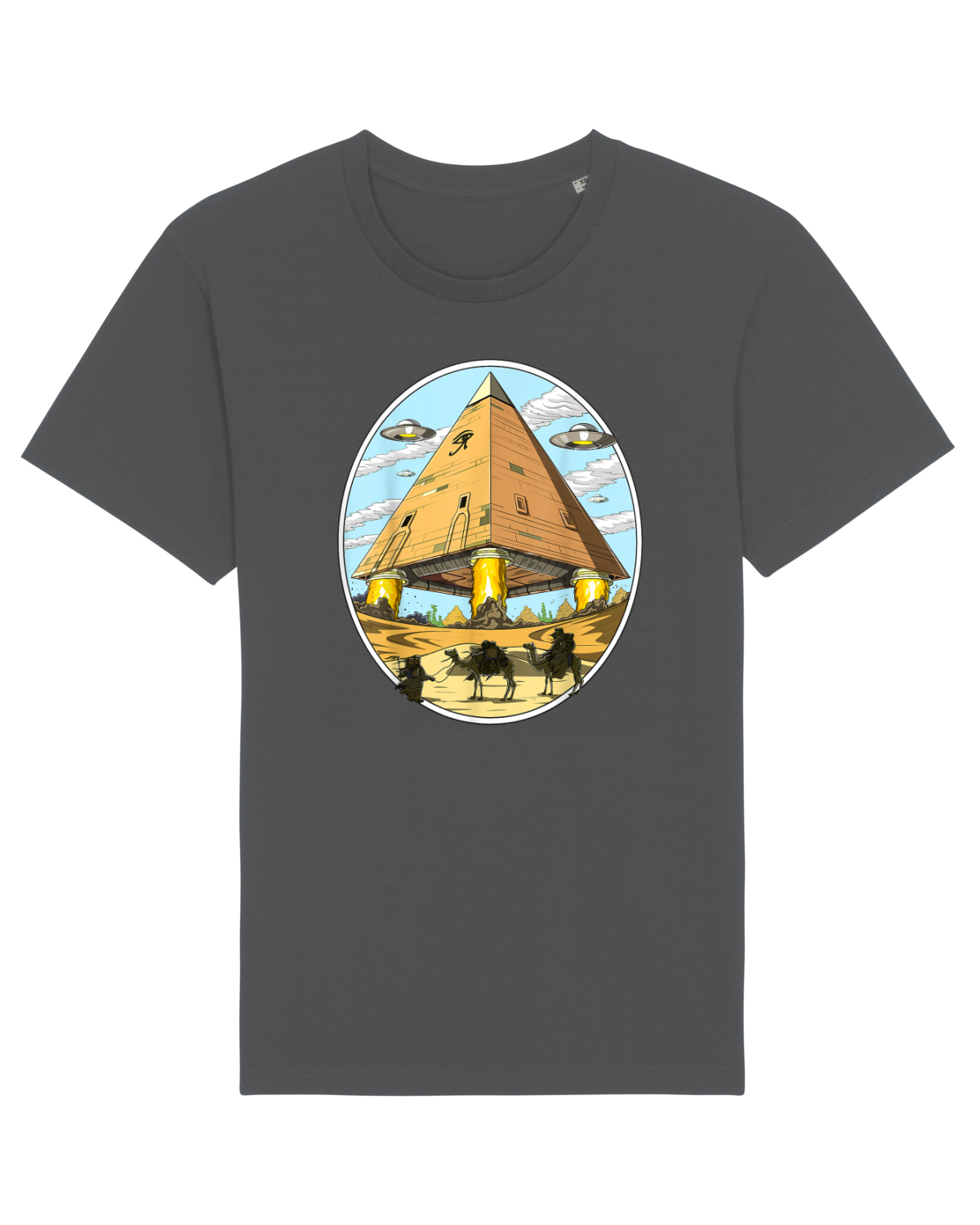 Tricou mânecă scurtă Unisex Rocker Anthracite