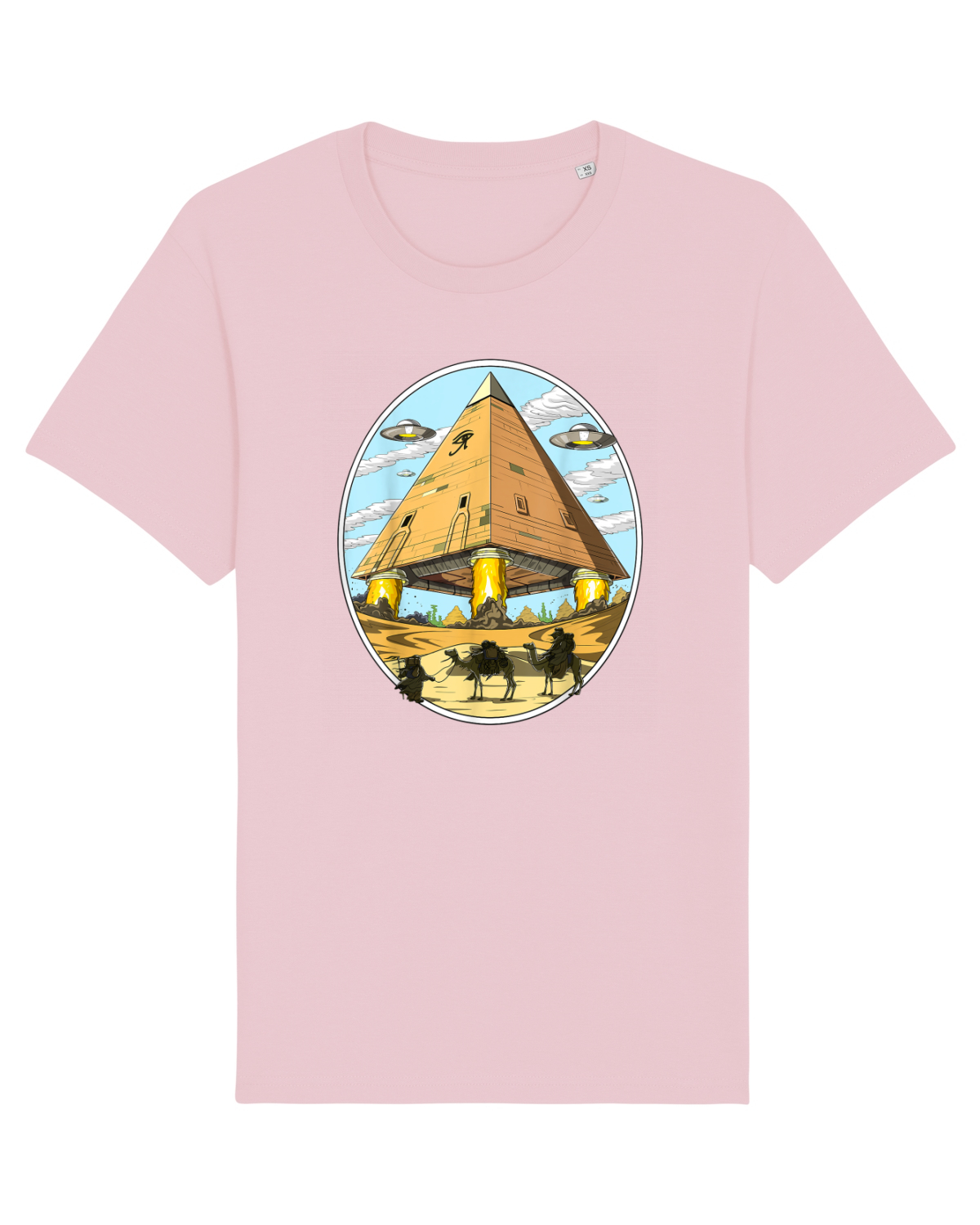 Tricou mânecă scurtă Unisex Rocker Cotton Pink