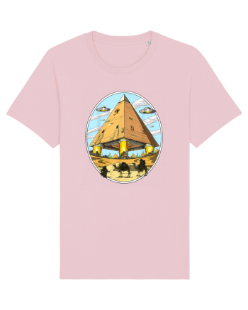 Alien Egyptian Pyramids Cotton Pink