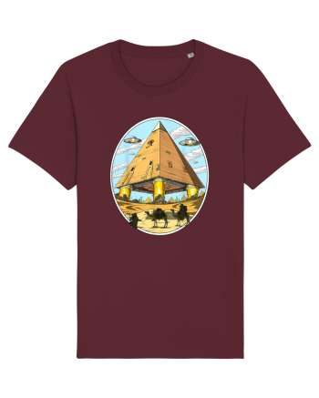 Alien Egyptian Pyramids Burgundy