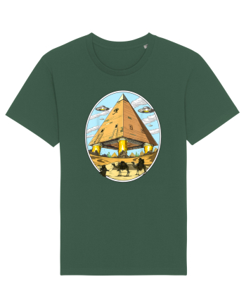 Alien Egyptian Pyramids Bottle Green