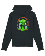 Alien Funny Christmas Tree  Hanorac Unisex Drummer