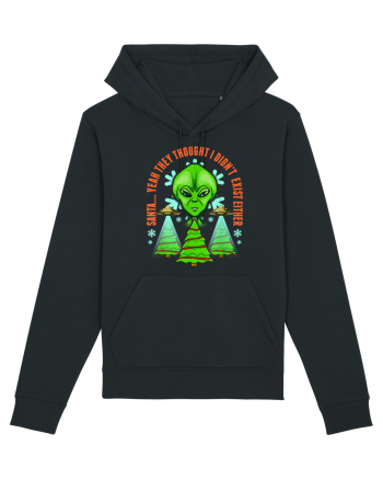 Alien Funny Christmas Tree  Black