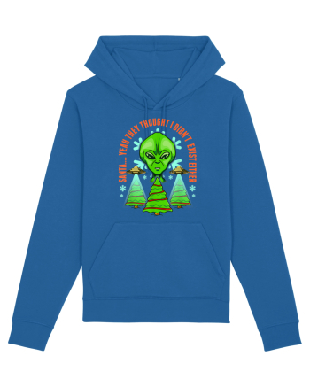Alien Funny Christmas Tree  Royal Blue