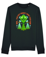 Alien Funny Christmas Tree  Bluză mânecă lungă Unisex Rise