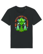 Alien Funny Christmas Tree  Tricou mânecă scurtă Unisex Rocker