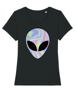 Alien Head Tricou mânecă scurtă guler larg fitted Damă Expresser