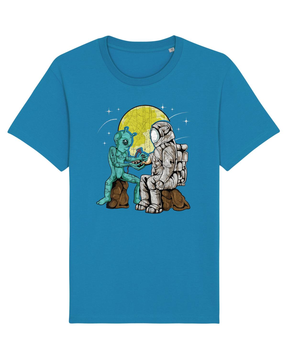 Tricou mânecă scurtă Unisex Rocker Azur