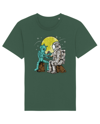 Alien Inking Astronaut Tattoo Bottle Green